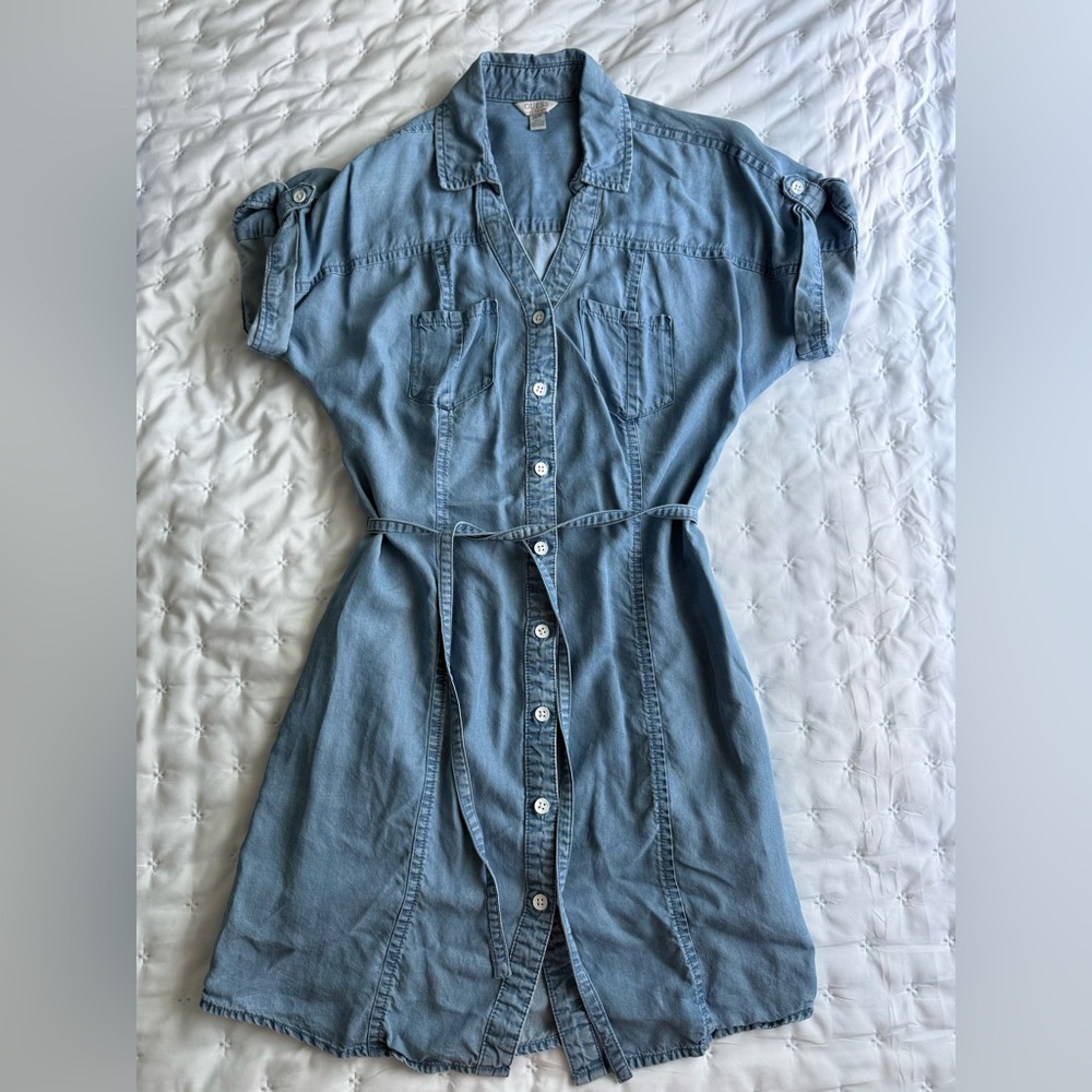 Guess Light Blue Denim Dress